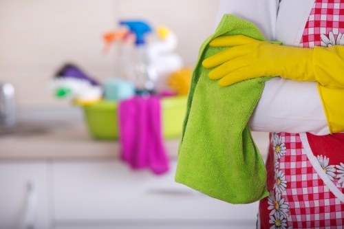 Local cleaner working in a Greenwich riverside flat with guest-ready finishing